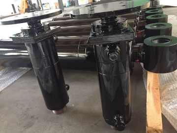 Front Flange Welded Hydraulic Cylinders Plunger Type Oil 3000PSI Pressure