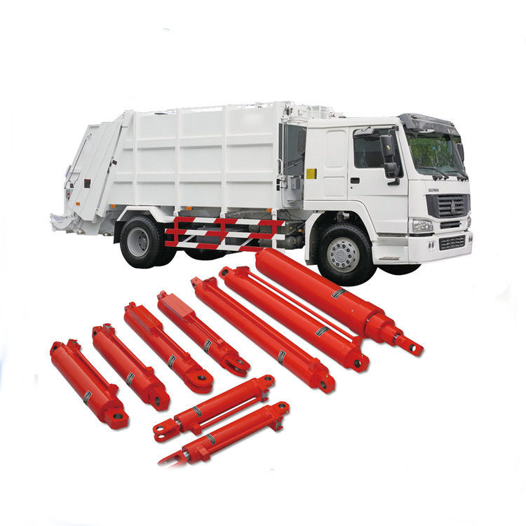 Long Stroke Garbage Truck Hydraulic Cylinders / Single Acting Cylinder
