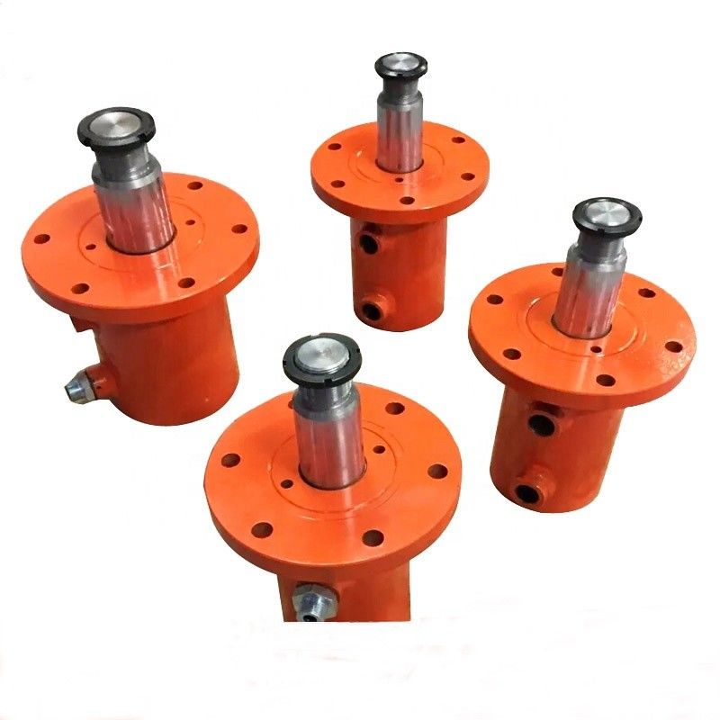 Single Acting Welded Hydraulic Cylinders For Hydraulic Press Front Flange Mount